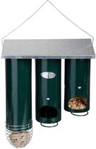 Esschert Design Silo - Vogelvoederhuisje - Groen - 25 cm x 30 cm x 42 cm