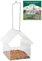 Esschert Design UNO - Vogelvoederhuisje - Transparant - 15 cm x 15 cm x 15 cm