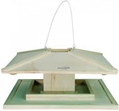 Esschert Design Vogelvoederhuisje - Groen - 21 cm x 38.5 cm x 21 cm