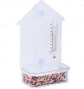 raam voederhuisje met thermometer